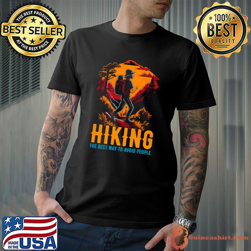 HikingThe Best Way To Avoid People Vintage Mountain T-Shirt