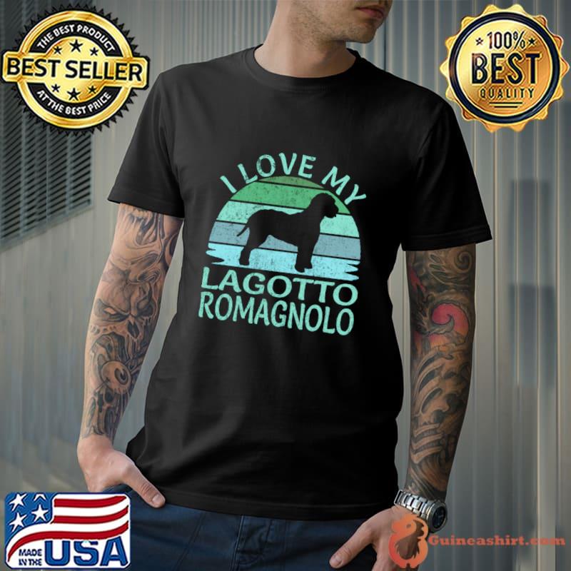 I Love My Lagotto Romagnolo Retro T-Shirt