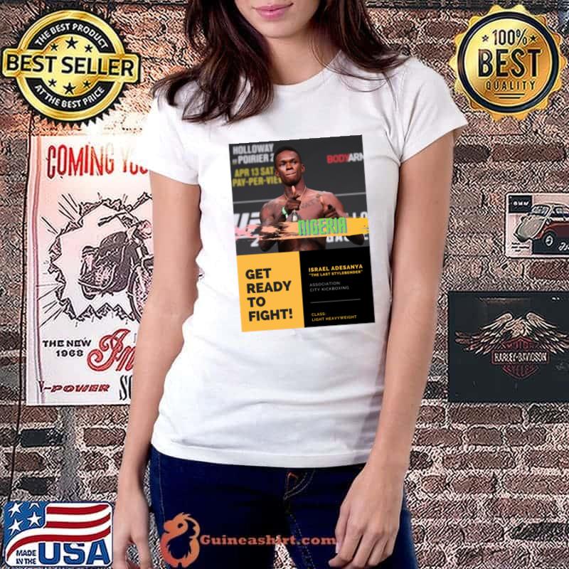Israel Adesanya The Last Stylebender Ufc City Kickboxing Light Heavyweight T-Shirt Ladiestee