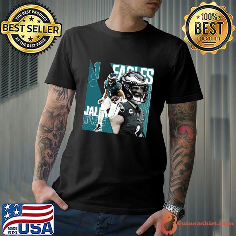 Jalen Hurts Football Design Poster Eagles T-Shirt Unisex