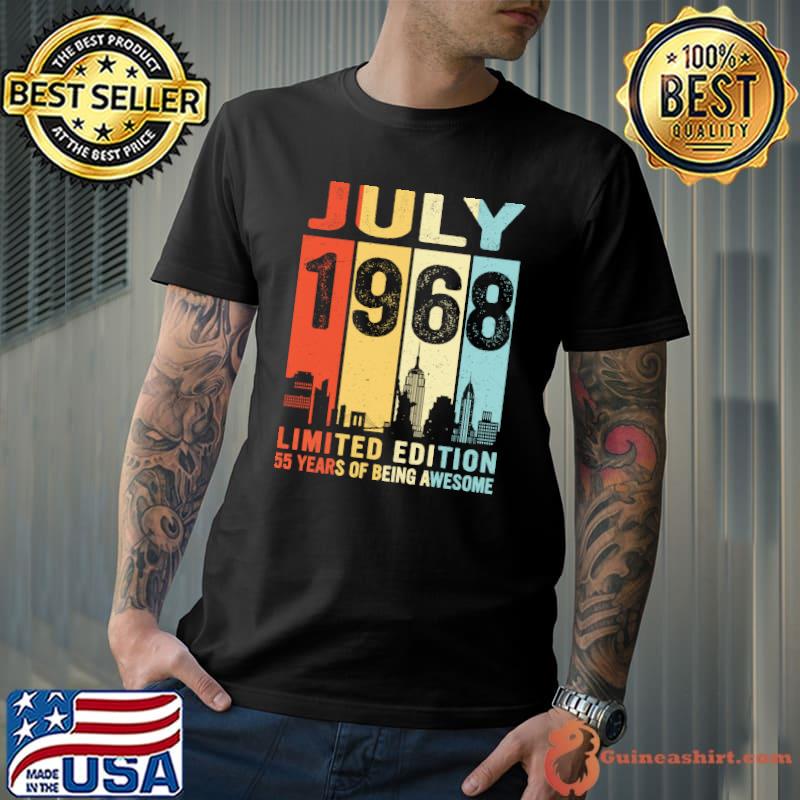 July 1968 limited edition 55 years of being awesome vintage shirt