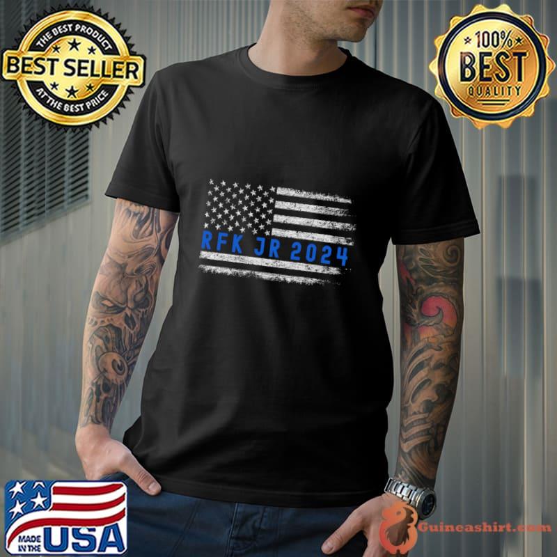 Kennedy 2024 For President America flag T-Shirt