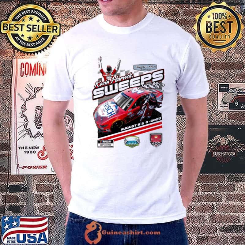 Kevin Harvick sweeps michigan august 8 & 9 2020 Busch nascar shirt