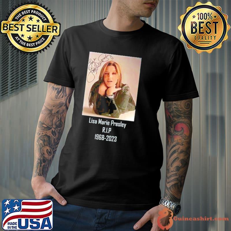 Lisa Marie Presley Rip 1968 2023 signature shirt