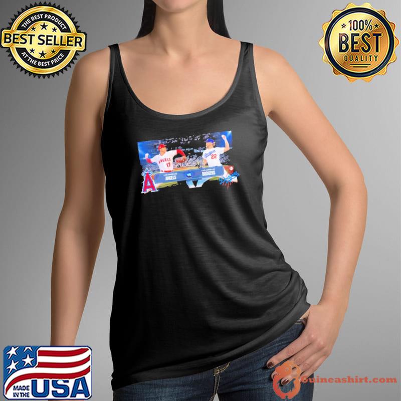 Los Angeles Dodgers vs Los Angeles Angels Football Logo s Tank Top
