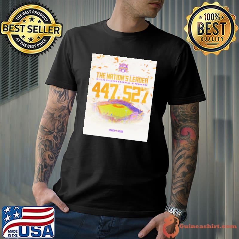 LSU Tigers the Nation’s Leader in 2023 College baseball Attendance shirt