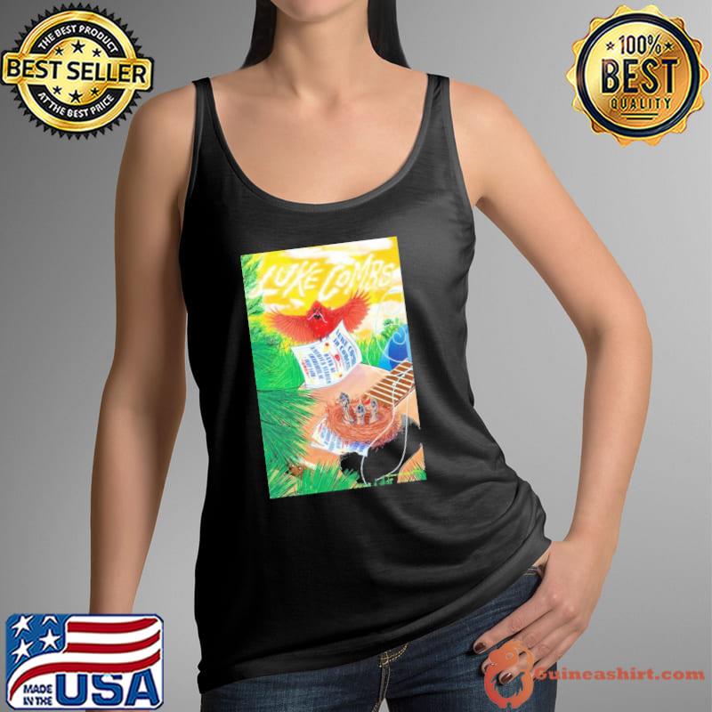 Luke Combs 2023 World Tour Charlotte Poster Shirt Tank Top