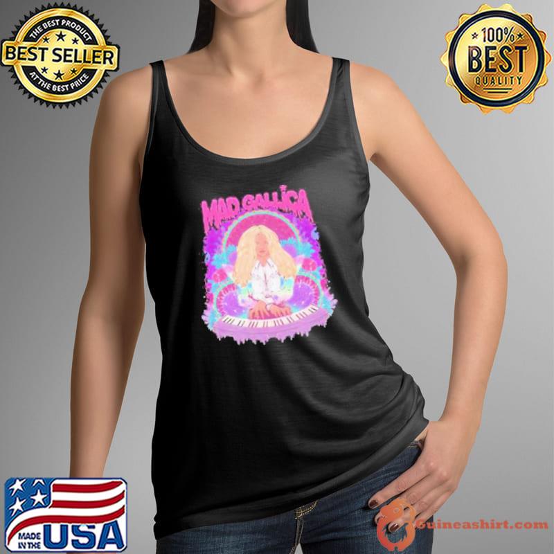 Mad Gallica Pink Singer Playing Piano Shirt Tank Top