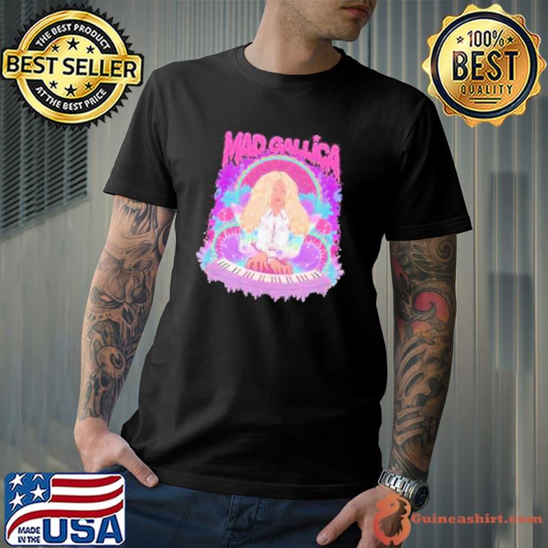 Mad Gallica Pink Singer Playing Piano Shirt
