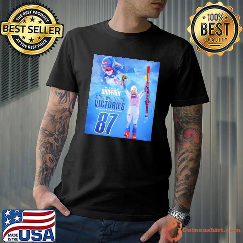 Mikaela Shiffrin Fanart Most World Cup Victories shirt