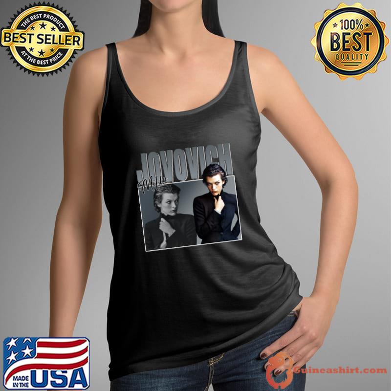 Milla Jovovich Homage Vintage signature T-Shirt Tank Top