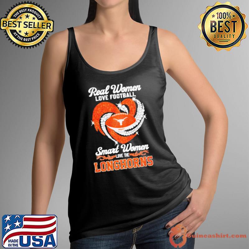 Never underestimate a woman who understands baseball and loves Longhorns diamond heart s Tank Top
