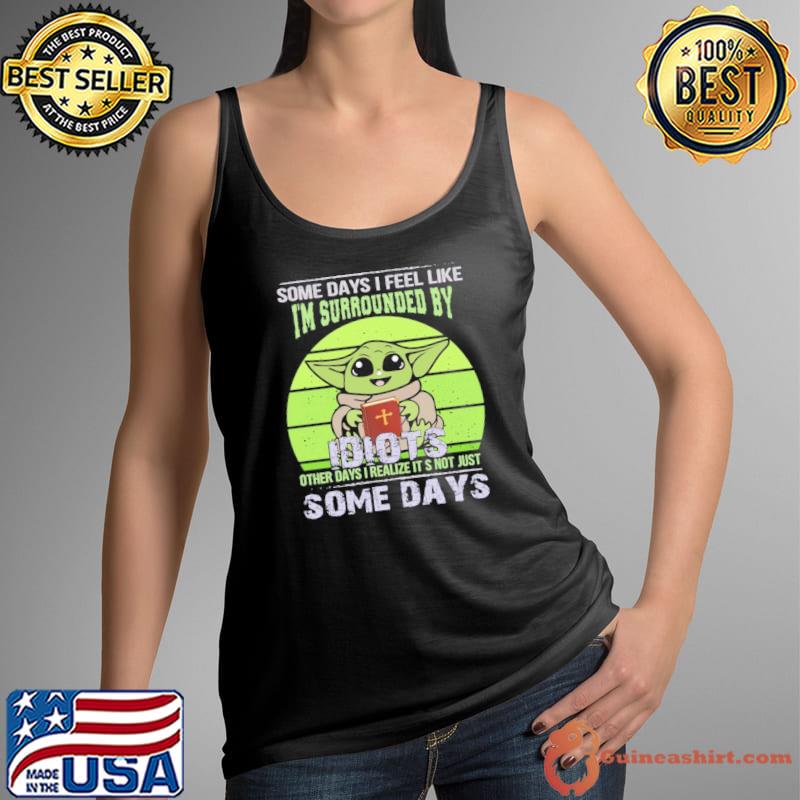 Official i'm Surrounded By Idiots Yoda Vintage s Tank Top