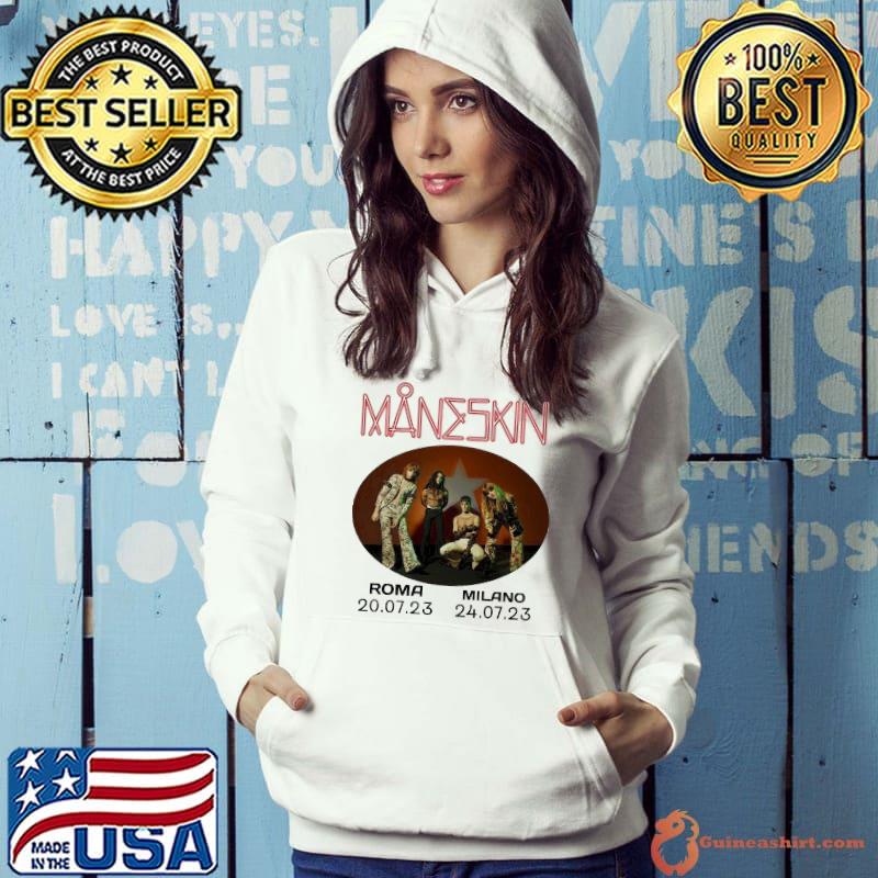 Official maneskin roma milano 20 07 2023 s Hoodie