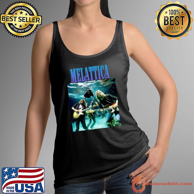Official melattica Play Guitar Very Cool And Hip Grunge Band T-Shirt