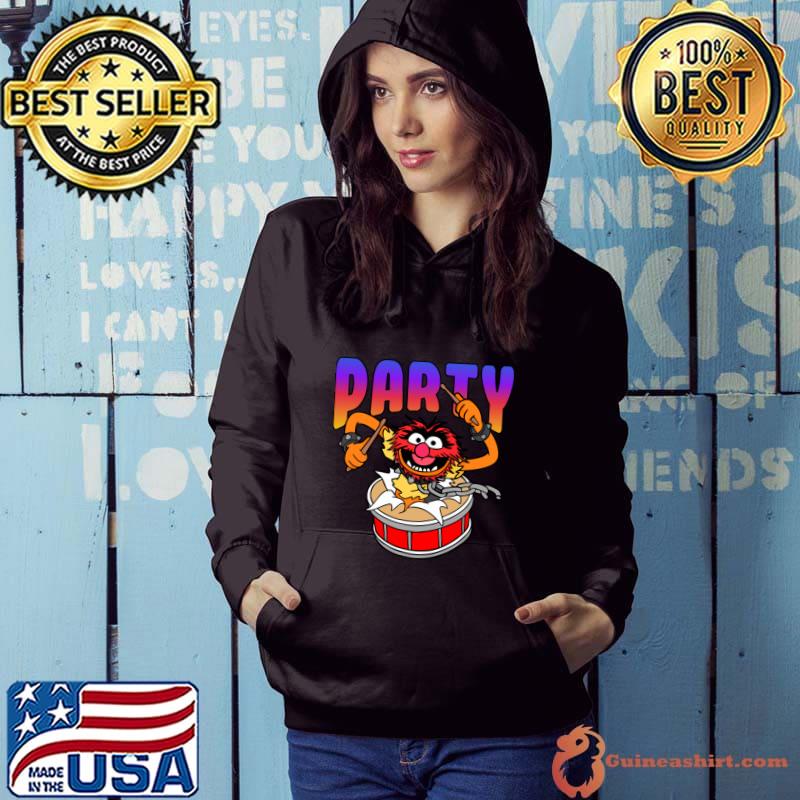 Official the Muppets Show Party Play Drum T-Shirt Hoodie