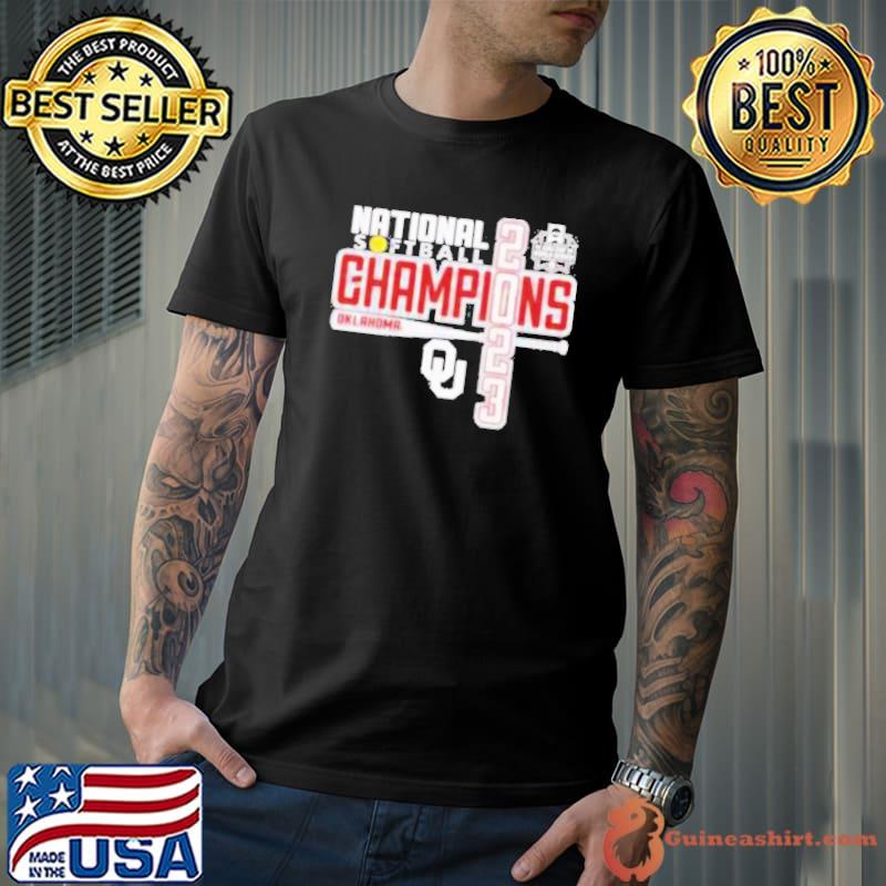 Oklahoma sooners 2023 ncaa softball women’s college champions shirt