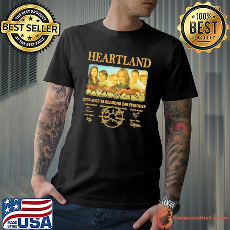 Original heartland 2007 2023 16 seasons 249 episodes signature shirt
