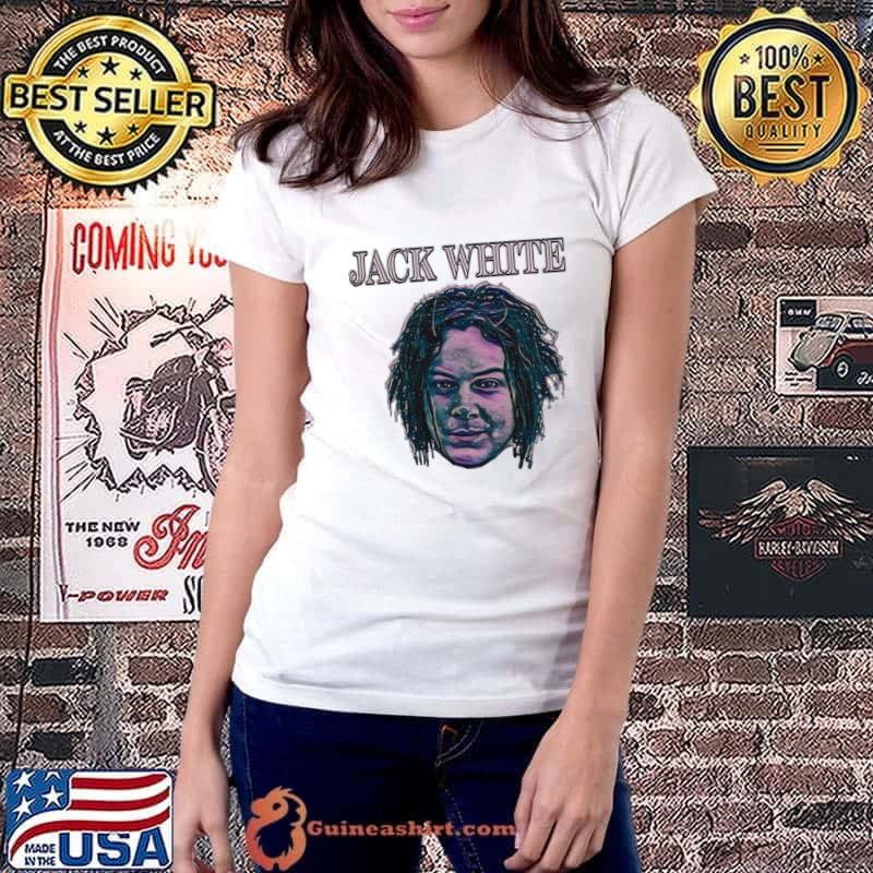 Original jack white The White Stripes Singer American T-Shirt Ladiestee