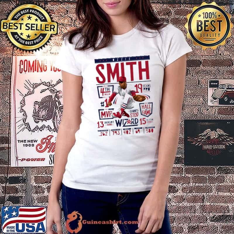 Official Ozzie Smith Jersey, Ozzie Smith Shirts, Baseball Apparel