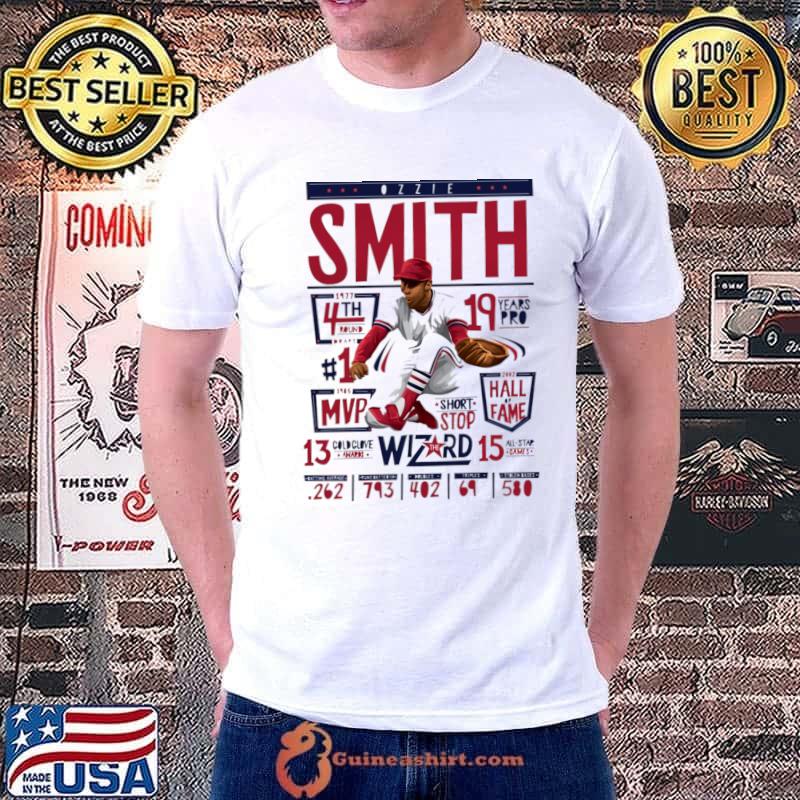 Ozzie Smith St.Louis Stats American Baseball Player T-Shirt