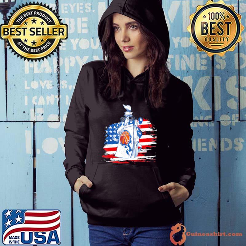 Patriotic Basketball 4th Of July Men USA American Flag Shirt