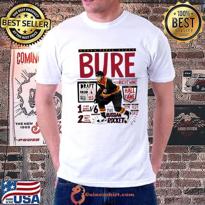 Pavel Bure Hockey League Vancouver Canucks Stats T-Shirt - Guineashirt  Premium ™ LLC