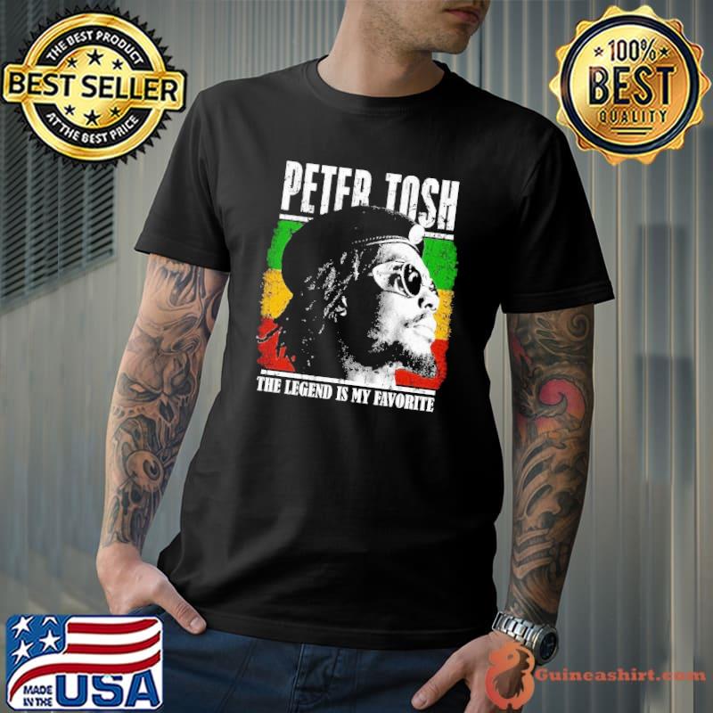 Peter tosh the legend is my favorite flag shirt