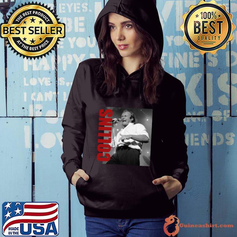 Phil Collins Singing Live An Englist Singer 1951 Rock Band T-Shirt Hoodie