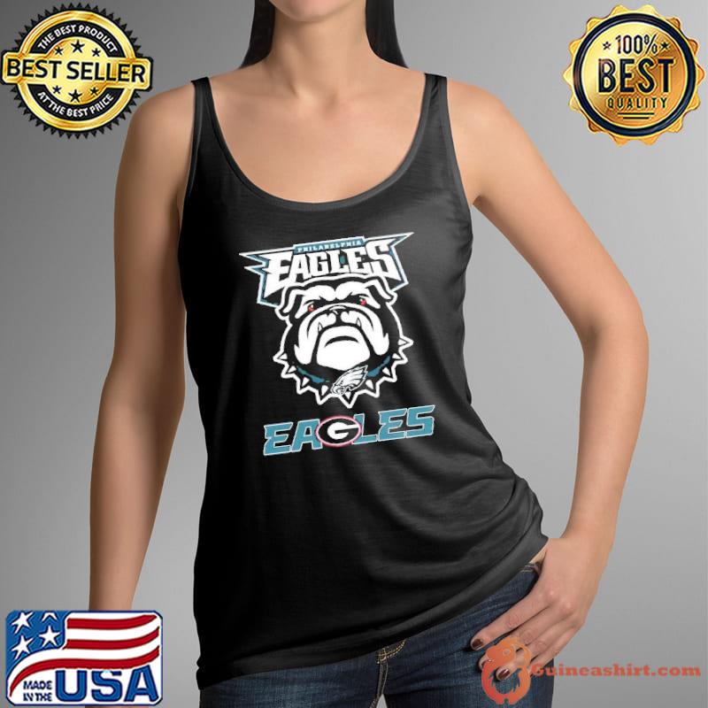 Philadelphia Eagles X Georgia Bulldogs Philadelphia Dawgs logo retro shirt,  hoodie, sweater, long sleeve and tank top