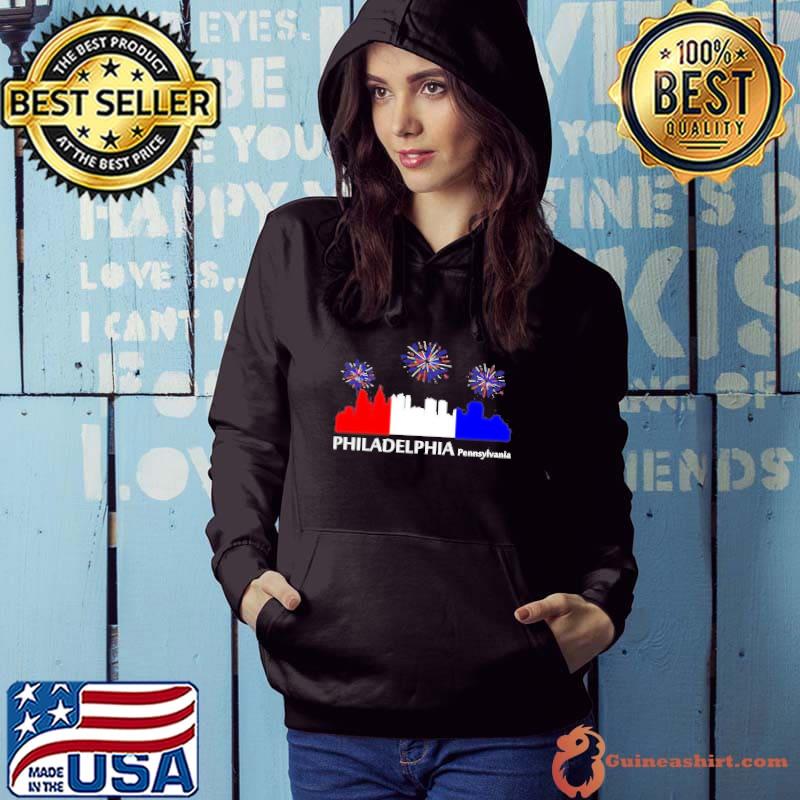 philadelphia Pennsylvania city fireworks 4th of July shirt