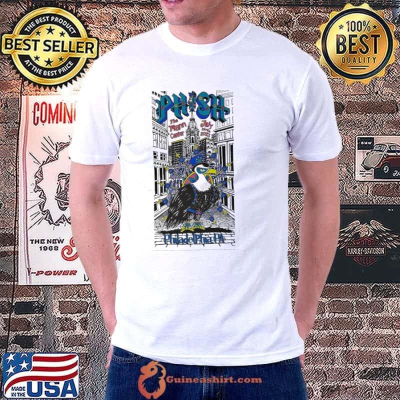 Phish july 25 and 26 2023 in Philadelphia PA event art poster shirt