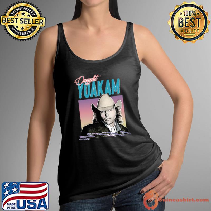 Premium dwight Yoakam 80s Retro American singer-songwriter T-Shirt