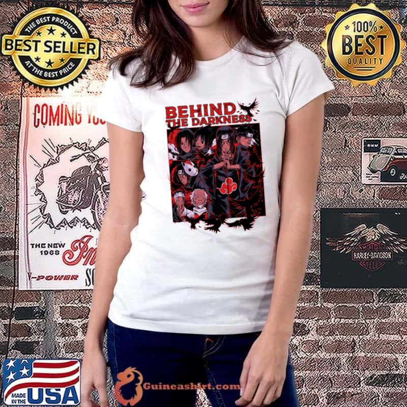 Premium itachi Behind The Darkness T-Shirt Ladiestee