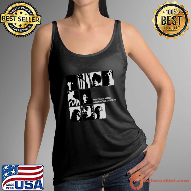 Premium the Charlatans A Head Full Of Ideas LP Fan Art T-Shirt
