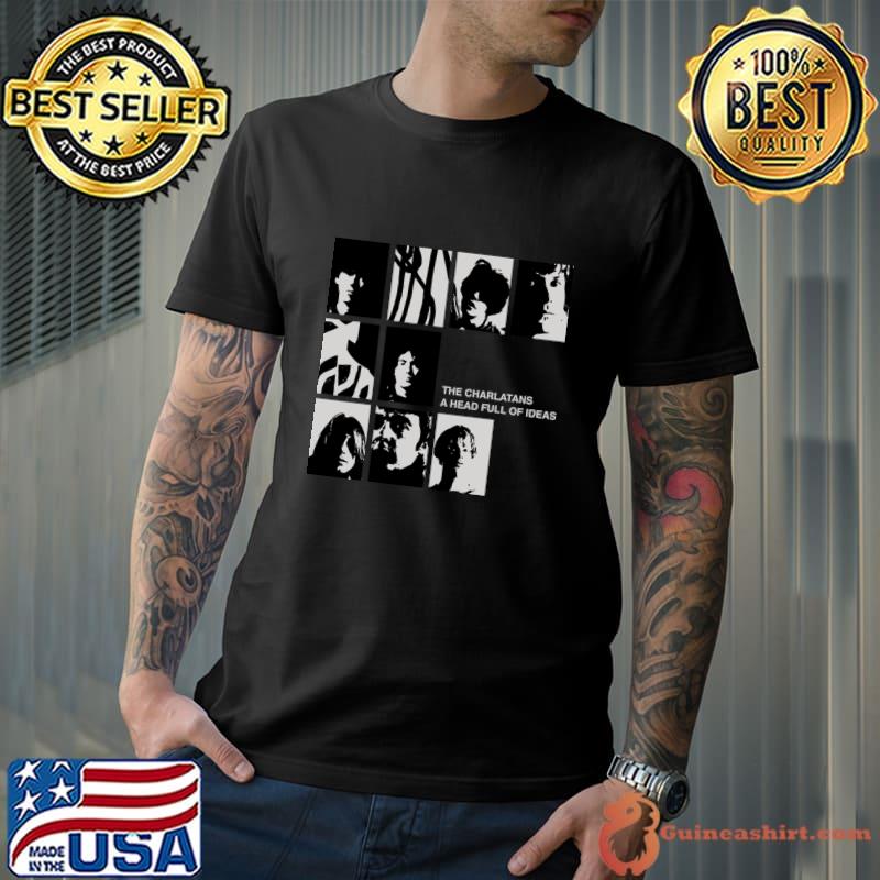 Premium the Charlatans A Head Full Of Ideas LP Fan Art T-Shirt Unisex