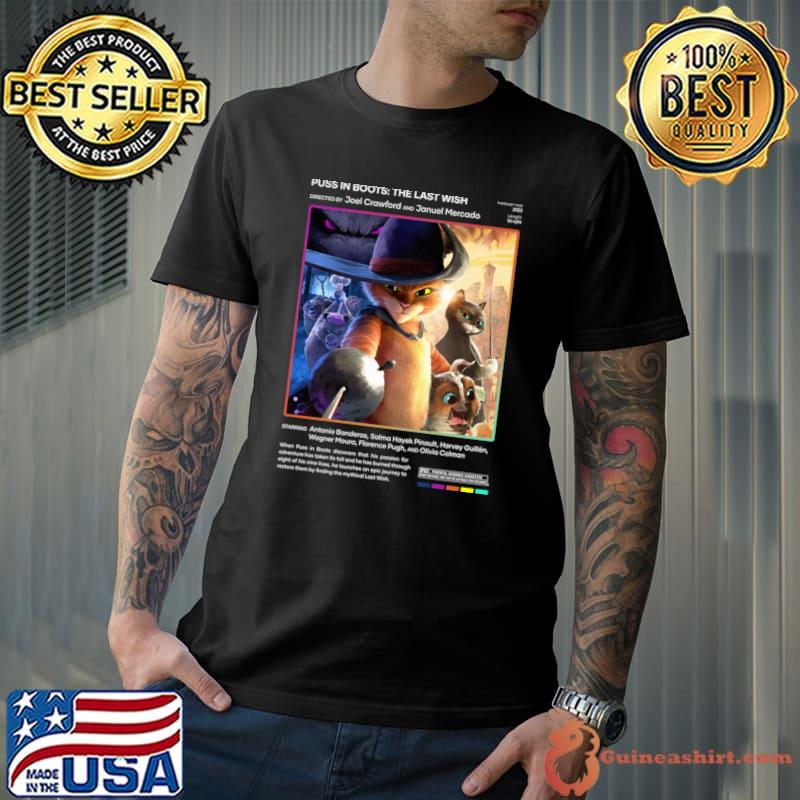 Puss in Boots The Last Wish (2022) Movie T-Shirt