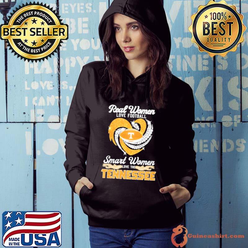 Real women love football smart women love the Tennessee diamond s Hoodie