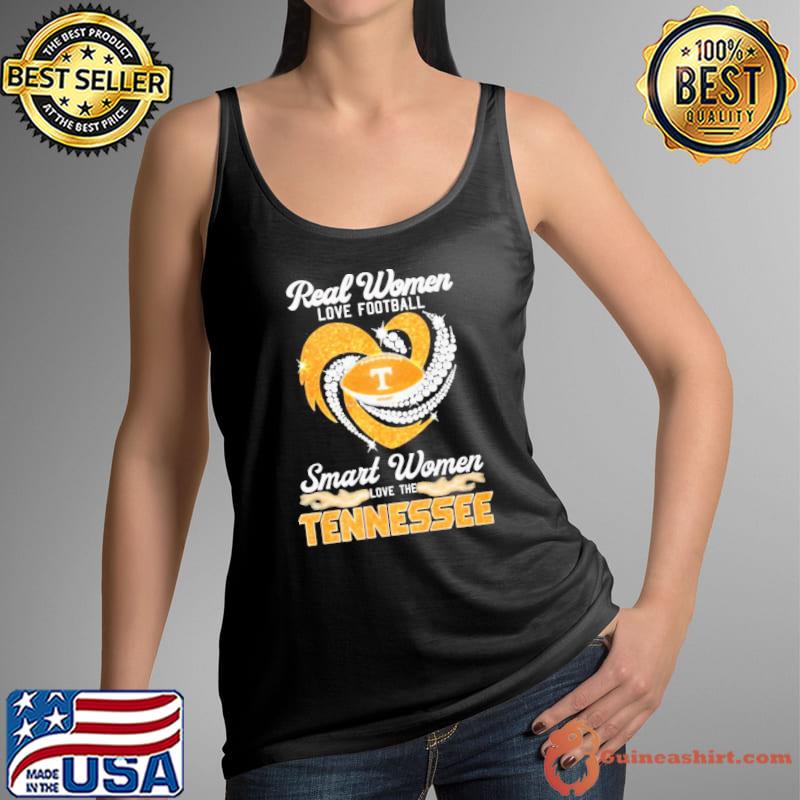 Real women love football smart women love the Tennessee diamond s Tank Top