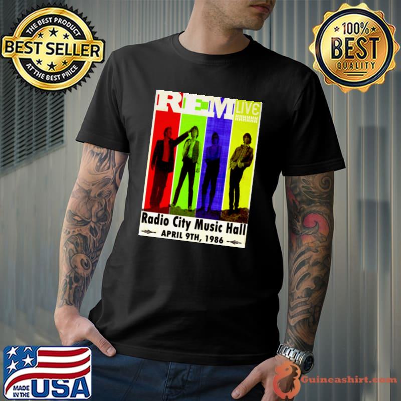Retro REM Radio City Music Hall April 9th 1986 Concert 5 T-Shirt