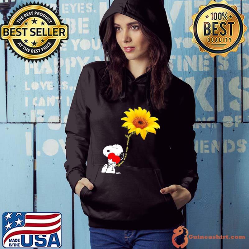 Snoopy hug heart you are my sunshine sunflower s Hoodie
