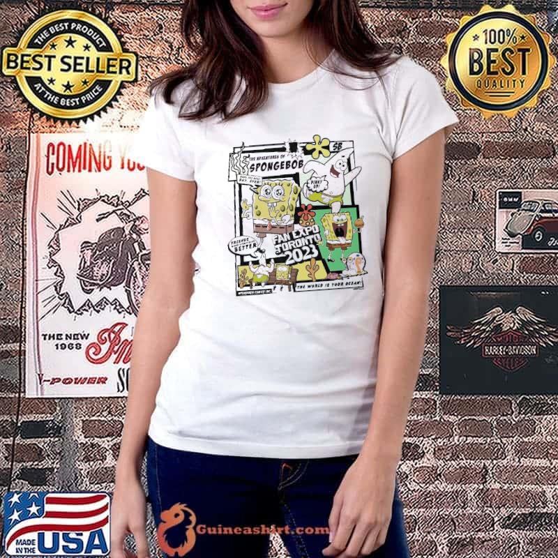 SpongeBob Squarepants Comic Fan Expo Toronto 2023 Shirt Ladiestee