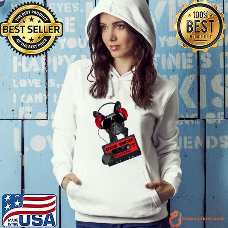Stevie Wonder rock n roll music dog T-Shirt Hoodie