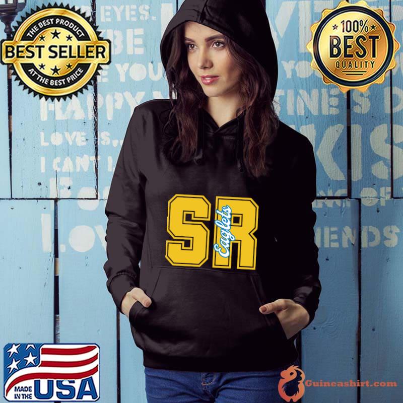 SunRidge Eaglets Collegiate Lettering Yellow T-Shirt Hoodie