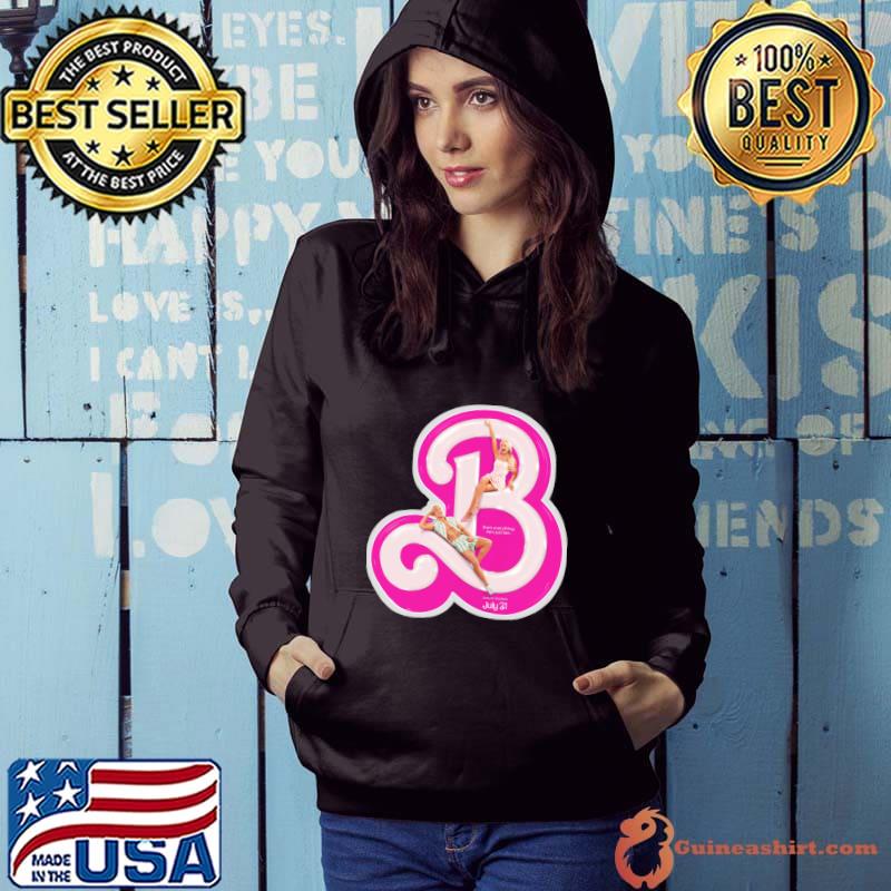 The Barbie Movie Logo Pink T-Shirt Hoodie