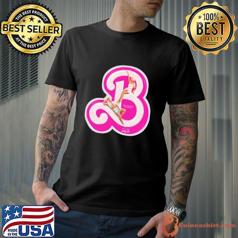 The Barbie Movie Logo Pink T-Shirt