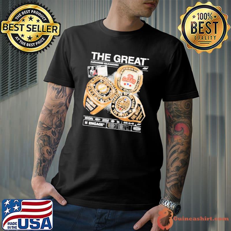 The great alexander volkanovskI big rings engage supporter shirt