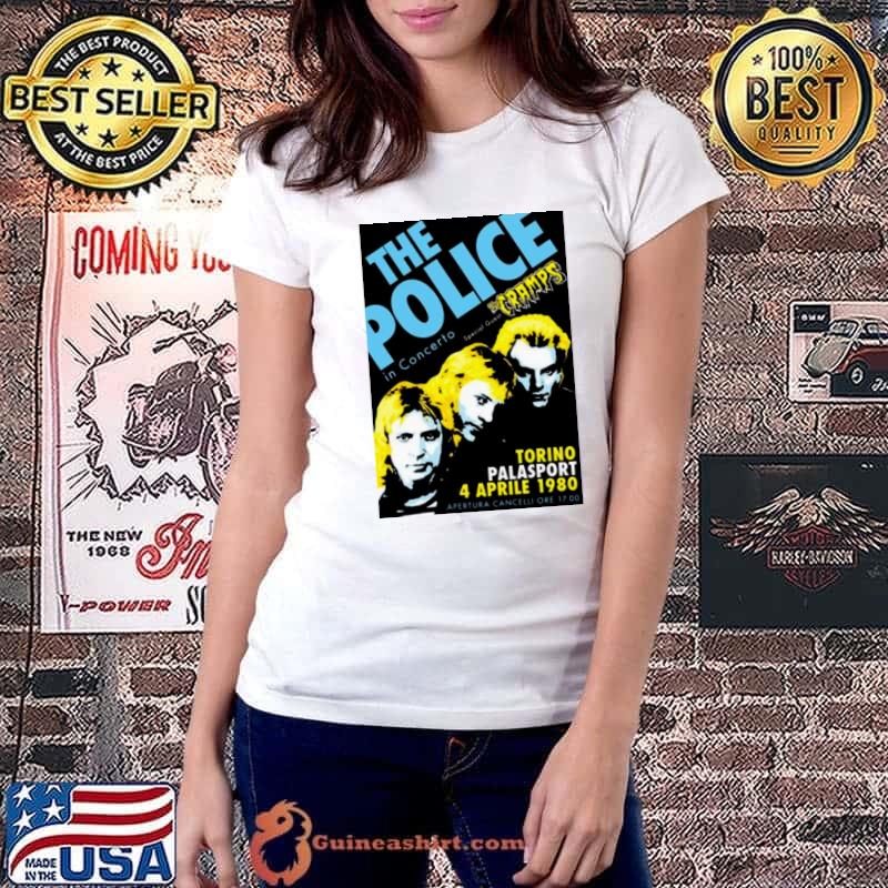 The Police in Concert the cramps torino palasport T-Shirt Ladiestee