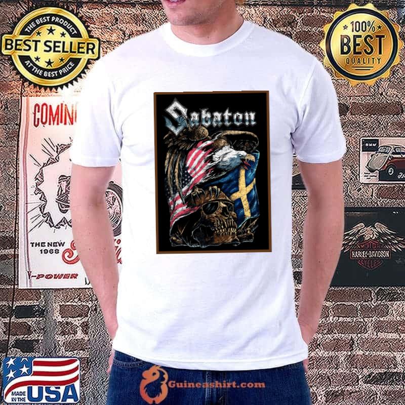 The Rock Skull Eagle of American Flag T-Shirt