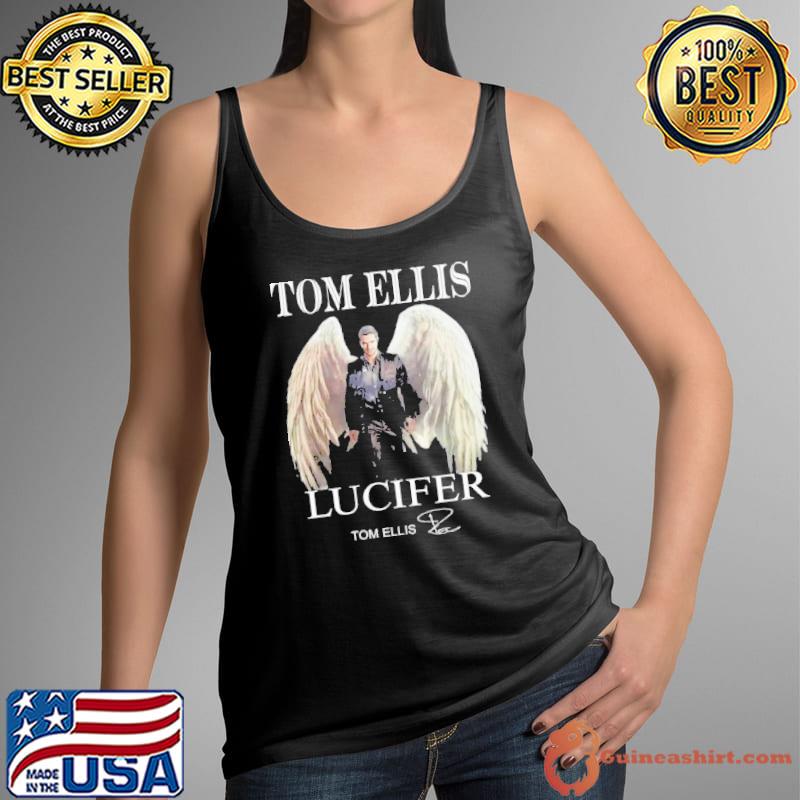 Tom ellis lucifer signature wing Welsh actor s Tank Top